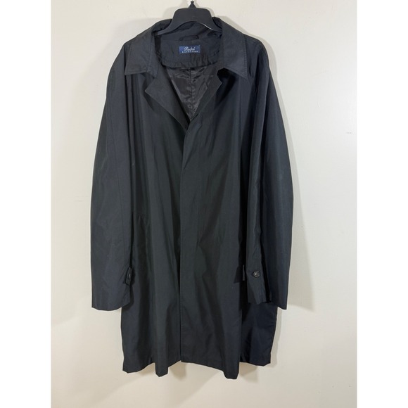 Ralph Laurem Other - Ralph Lauren Men's Black Rain Trench Coat 48L Long Water Resistant Classic